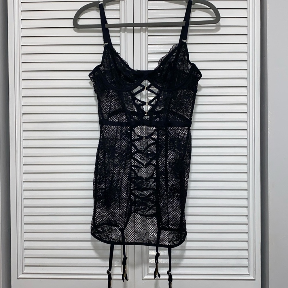 Victoria’s Secret black lace dress